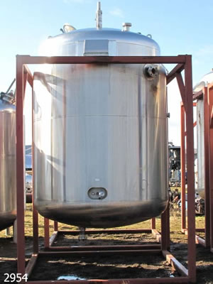 WEBSTERS jacketed 316 grade stainless steel process vessel